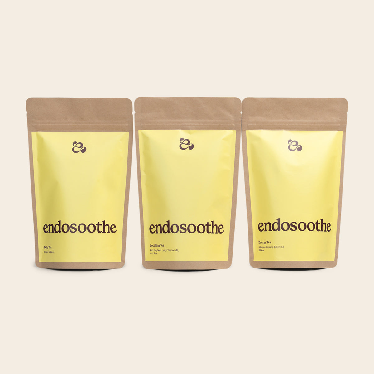 Endo Soothe Tea Trio product packaging